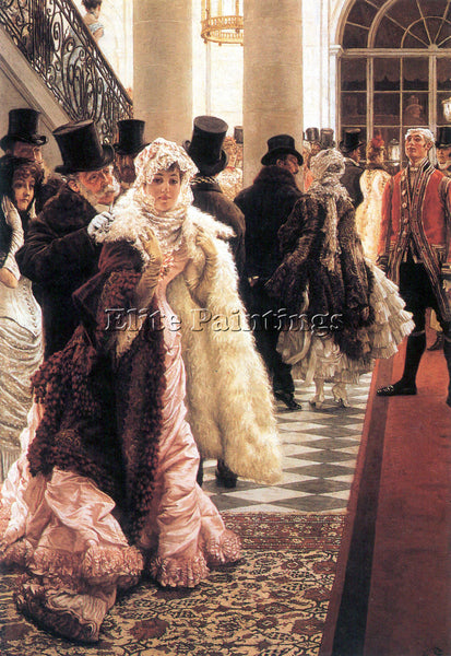 TISSOT THE FASHIONABLE WOMAN ARTIST PAINTING REPRODUCTION HANDMADE CANVAS REPRO