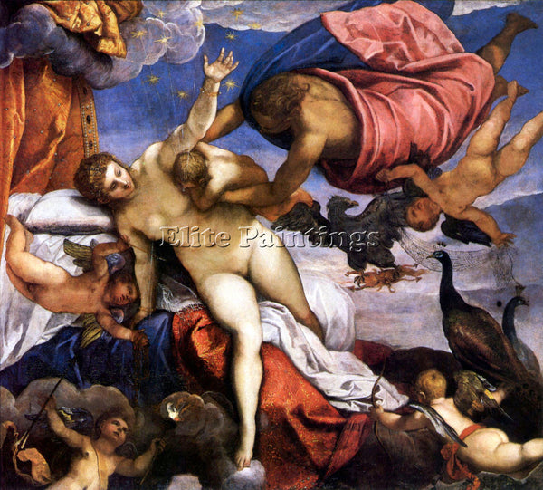 TINTORETTO THE FORMATION OF THE MILKY WAY ARTIST PAINTING REPRODUCTION HANDMADE