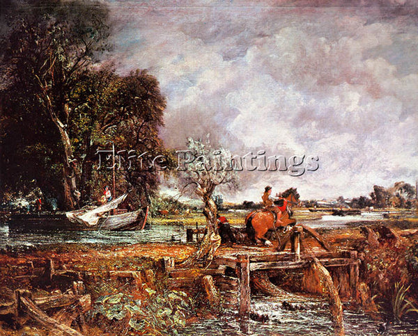 JOHN CONSTABLE THE LEAPING HORSE ARTIST PAINTING REPRODUCTION HANDMADE OIL REPRO
