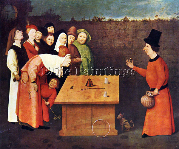 BOSCH THE MAGICIAN ARTIST PAINTING REPRODUCTION HANDMADE CANVAS REPRO WALL DECO