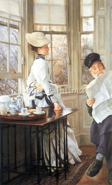 TISSOT THE MESSAGES READ ARTIST PAINTING REPRODUCTION HANDMADE CANVAS REPRO WALL
