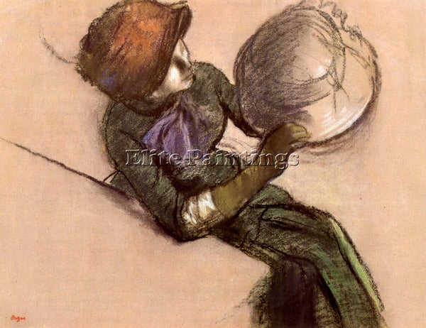DEGAS THE MILLINER 2 ARTIST PAINTING REPRODUCTION HANDMADE OIL CANVAS REPRO WALL