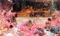 ALMA-TADEMA THE ROSES OF HELIOGABALUS ARTIST PAINTING REPRODUCTION HANDMADE OIL