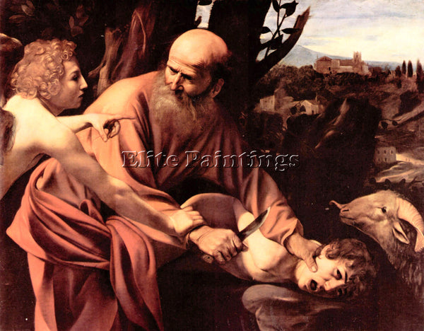 CARAVAGGIO THE SACRIFICE OF ISAAC S ARTIST PAINTING REPRODUCTION HANDMADE OIL
