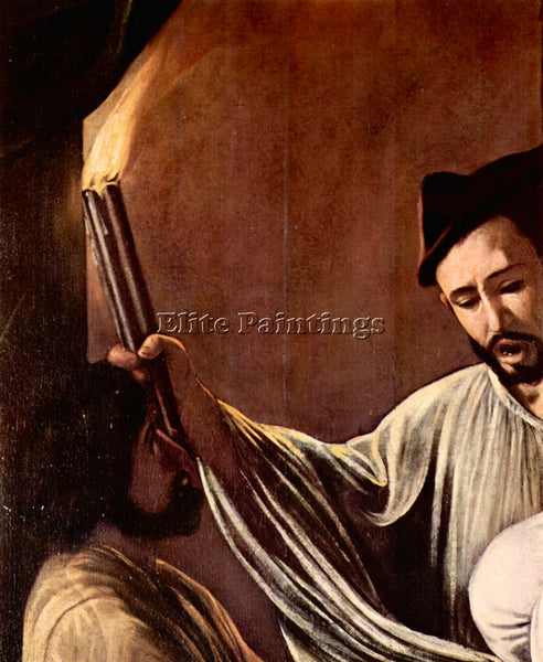 CARAVAGGIO THE SEVEN WORKS OF MERCY DETAIL ARTIST PAINTING REPRODUCTION HANDMADE