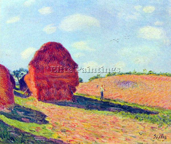 ALFRED SISLEY THE STRAW RENTS ARTIST PAINTING REPRODUCTION HANDMADE CANVAS REPRO
