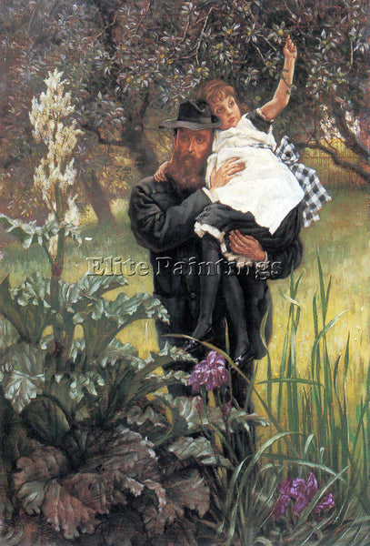 TISSOT THE WIDOWER ARTIST PAINTING REPRODUCTION HANDMADE CANVAS REPRO WALL DECO