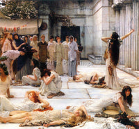 ALMA-TADEMA THE WOMEN OF AMPHISSA DETAIL ARTIST PAINTING REPRODUCTION HANDMADE
