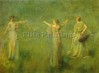 THOMAS WILMER DEWING THE GARLAND 1899  ARTIST PAINTING REPRODUCTION HANDMADE OIL