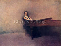 THOMAS WILMER DEWING THE PIANO 1891  ARTIST PAINTING REPRODUCTION HANDMADE OIL