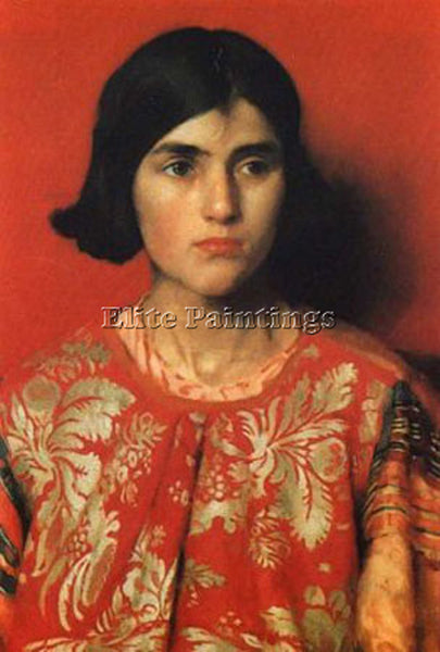 THOMAS COOPER GOTCH THE EXILE 1930 SMALL ARTIST PAINTING REPRODUCTION HANDMADE