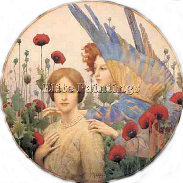 THOMAS COOPER GOTCH THE MESSAGE ARTIST PAINTING REPRODUCTION HANDMADE OIL CANVAS