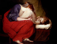 BRITISH THOMSON HENRY THE SLEEPING CHILD ARTIST PAINTING REPRODUCTION HANDMADE