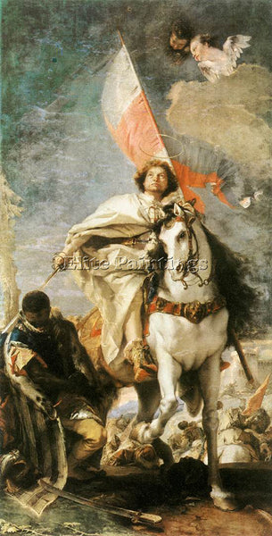 GIOVANNI BATTISTA TIEPOLO ST JAMES THE GREATER CONQUERING THE MOORS PAINTING OIL