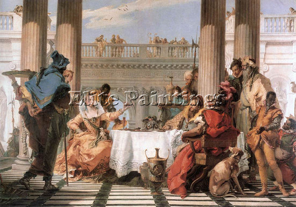 GIOVANNI BATTISTA TIEPOLO THE BANQUET OF CLEOPATRA ARTIST PAINTING REPRODUCTION