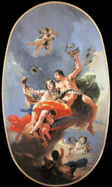GIOVANNI BATTISTA TIEPOLO THE TRIUMPH OF ZEPHYR AND FLORA ARTIST PAINTING CANVAS