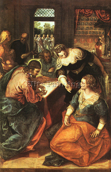 ITALIAN TINTORETTO JACOPO ROBUSTI ITALIAN 1518 1594 4 ARTIST PAINTING HANDMADE