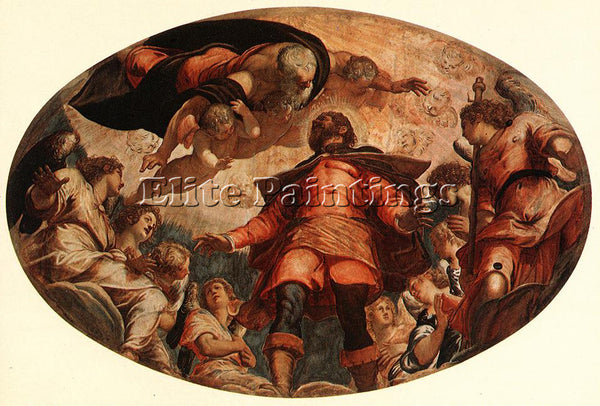 JACOPO ROBUSTI TINTORETTO GLORIFICATION OF ST ROCH ARTIST PAINTING REPRODUCTION