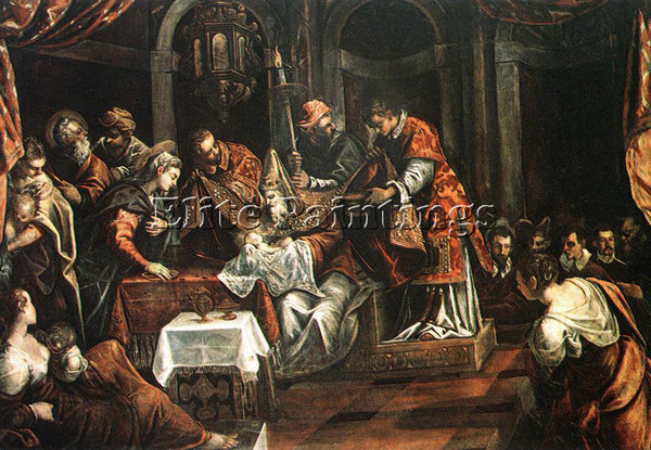 JACOPO ROBUSTI TINTORETTO THE CIRCUMCISION ARTIST PAINTING REPRODUCTION HANDMADE
