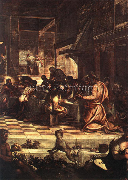 JACOPO ROBUSTI TINTORETTO THE LAST SUPPER DETAIL1 ARTIST PAINTING REPRODUCTION