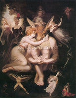 HENRY FUSELI TITANIA ARTIST PAINTING REPRODUCTION HANDMADE OIL CANVAS REPRO WALL