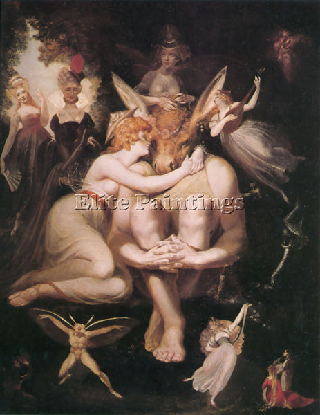 HENRY FUSELI TITANIA ARTIST PAINTING REPRODUCTION HANDMADE OIL CANVAS REPRO WALL