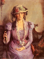 TITCOMB MARY BRADISH THE LADY IN LAVENDER ARTIST PAINTING REPRODUCTION HANDMADE