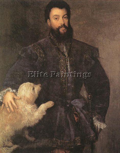 TITIAN FEDERIGO GONZAGA DUKE OF MANTUA ARTIST PAINTING REPRODUCTION HANDMADE OIL