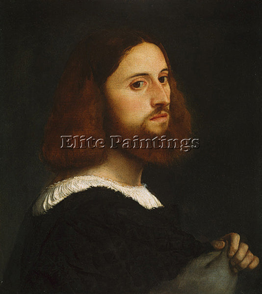 TITIAN PORTRAIT OF A MAN C1515 THE MET ARTIST PAINTING REPRODUCTION HANDMADE OIL