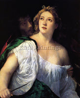 TITIAN SUICIDE OF LUCRETIA 1515 ARTIST PAINTING REPRODUCTION HANDMADE OIL CANVAS
