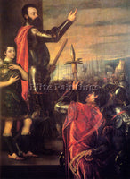 TITIAN THE SPEECH OF ALFONSO D AVALO 1540 1 ARTIST PAINTING HANDMADE OIL CANVAS