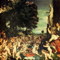 TITIAN THE WORSHIP OF VENUS 1516 18 ARTIST PAINTING REPRODUCTION HANDMADE OIL