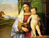 TITIAN THE GIPSY MADONNA 1510 1511 ARTIST PAINTING REPRODUCTION HANDMADE OIL ART
