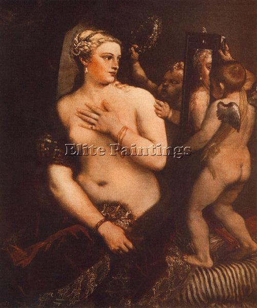 TITIAN VENUS AT HER TOILET ARTIST PAINTING REPRODUCTION HANDMADE OIL CANVAS DECO