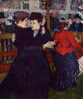 HENRI DE TOULOUSE-LAUTREC AT THE MOULIN ROUGE THE TWO WALTZERS PAINTING HANDMADE