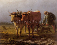 ANTONY TRONCET PLOWING ARTIST PAINTING REPRODUCTION HANDMADE CANVAS REPRO WALL