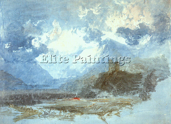 JOSEPH MALLORD WILLIAM TURNER DOLBADERN CASTLE 1799 ARTIST PAINTING REPRODUCTION