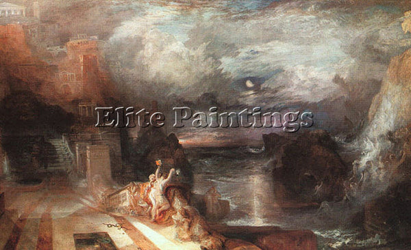 JOSEPH MALLORD WILLIAM TURNER HERO AND LEANDER ARTIST PAINTING REPRODUCTION OIL