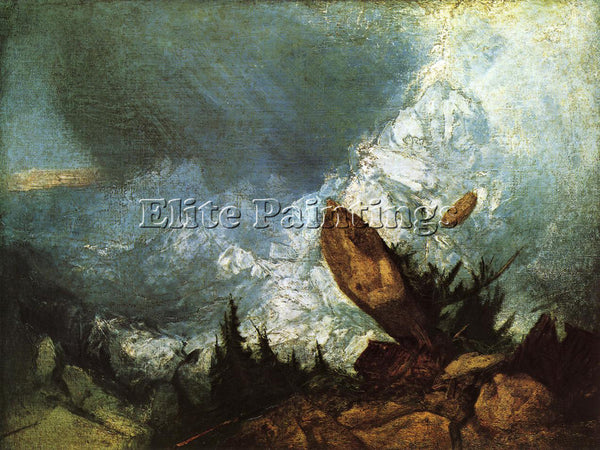 JOSEPH MALLORD WILLIAM TURNER THE FALL OF AN AVALANCHE IN THE GRISONS ARTIST OIL