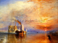 TURNER THE FIGHTING TEMERAIRE TUGGED TO HER LAST BERTH TO BE BROKEN UP PAINTING