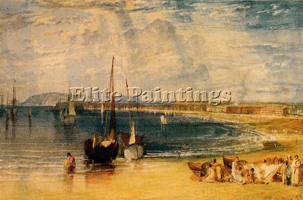 JOSEPH MALLORD WILLIAM TURNER WEYMOUTH DORSETSHIRE ARTIST PAINTING REPRODUCTION