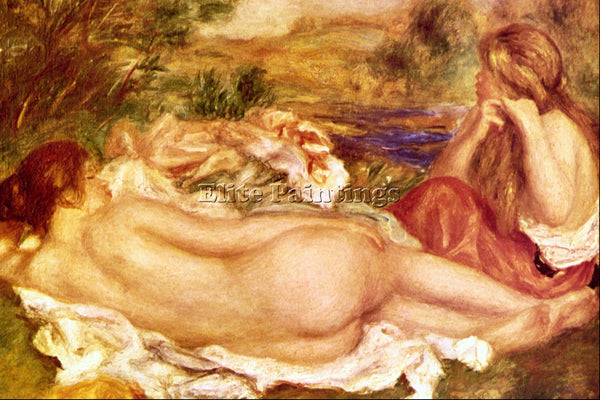 RENOIR TWO BATHERS ARTIST PAINTING REPRODUCTION HANDMADE CANVAS REPRO WALL DECO