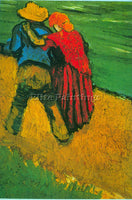 VAN GOGH TWO LOVERS ARTIST PAINTING REPRODUCTION HANDMADE CANVAS REPRO WALL DECO