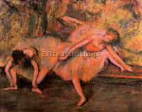 DEGAS TWO DANCERS ON A BANK ARTIST PAINTING REPRODUCTION HANDMADE OIL CANVAS ART