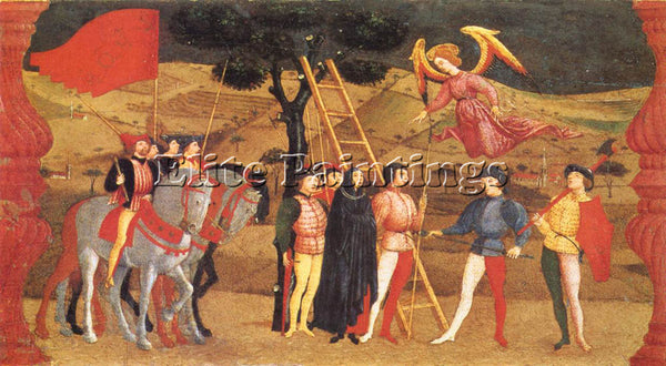 PAOLO UCCELLO MIRACLE OF THE DESECRATED HOST SCENE 4 ARTIST PAINTING HANDMADE