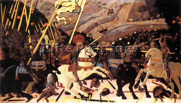 PAOLO UCCELLO NICCOLO DA TOLENTINO LEADS THE FLORENTINE TROOPS PAINTING HANDMADE