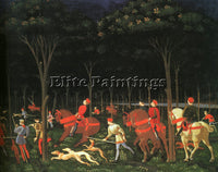 ITALIAN UCELLO PAOLO OR UCCELLO ITALIAN 1395 1475 3 ARTIST PAINTING REPRODUCTION