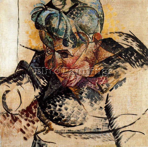 UMBERTO BOCCIONI BOCCI46 ARTIST PAINTING REPRODUCTION HANDMADE CANVAS REPRO WALL
