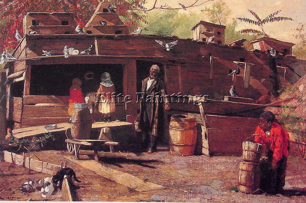 WINSLOW HOMER UNCLE NED AT HOME ARTIST PAINTING REPRODUCTION HANDMADE OIL CANVAS