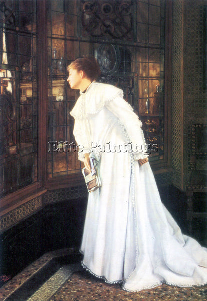TISSOT UPSTAIRS ARTIST PAINTING REPRODUCTION HANDMADE CANVAS REPRO WALL  DECO
